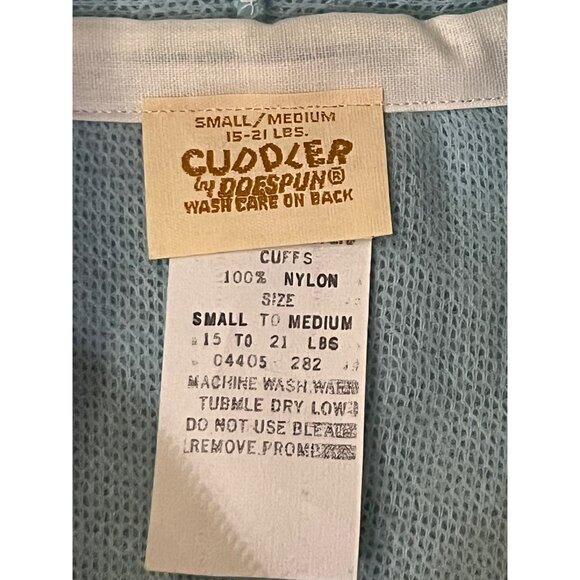 Vintage Cuddler by Doespun Baby Winter Footed Hooded Onesie – Blue & Cream – Siz - Picture 7 of 16